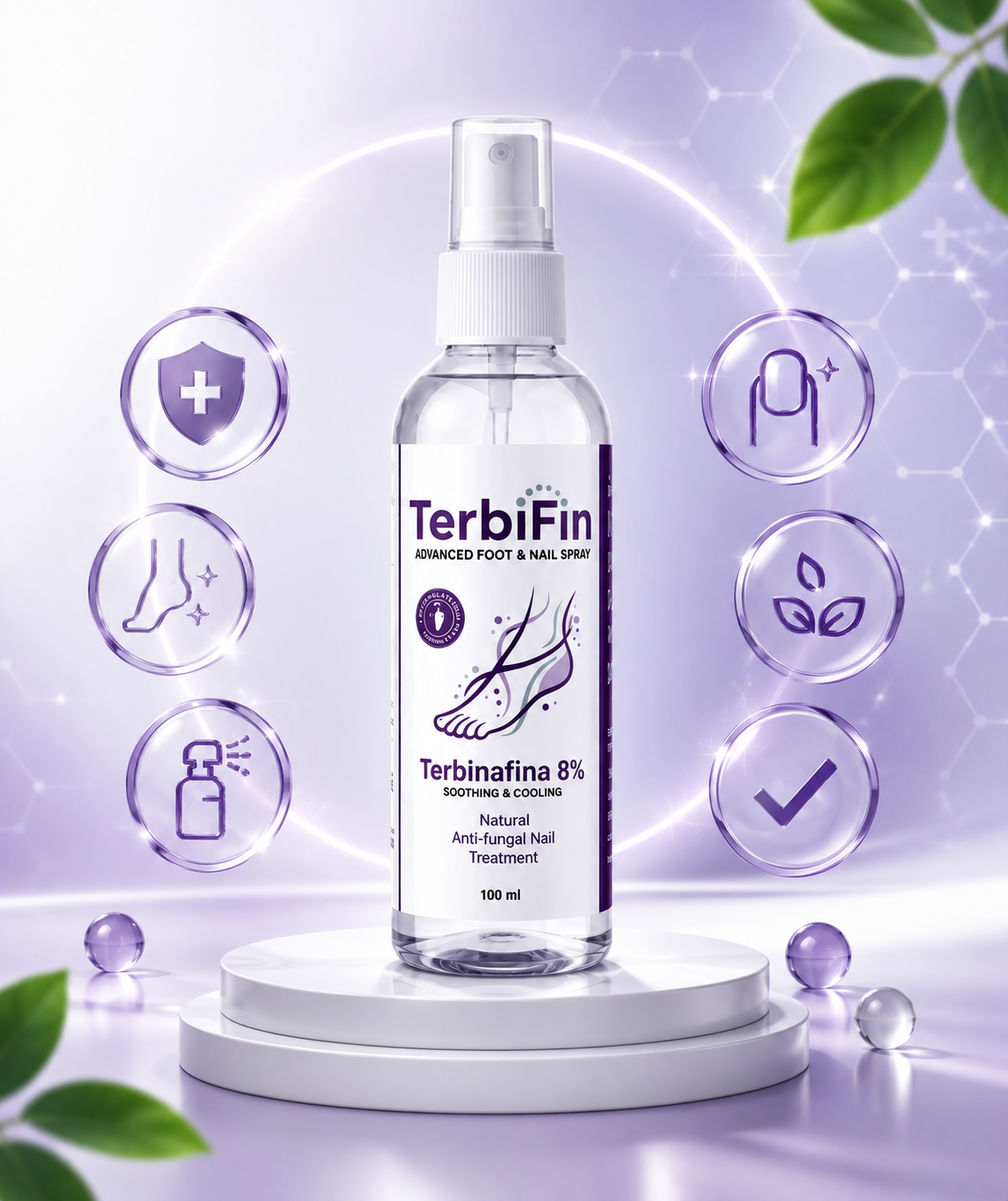 TerbiFin Spray Antihongos para pies y uñas 100ml
